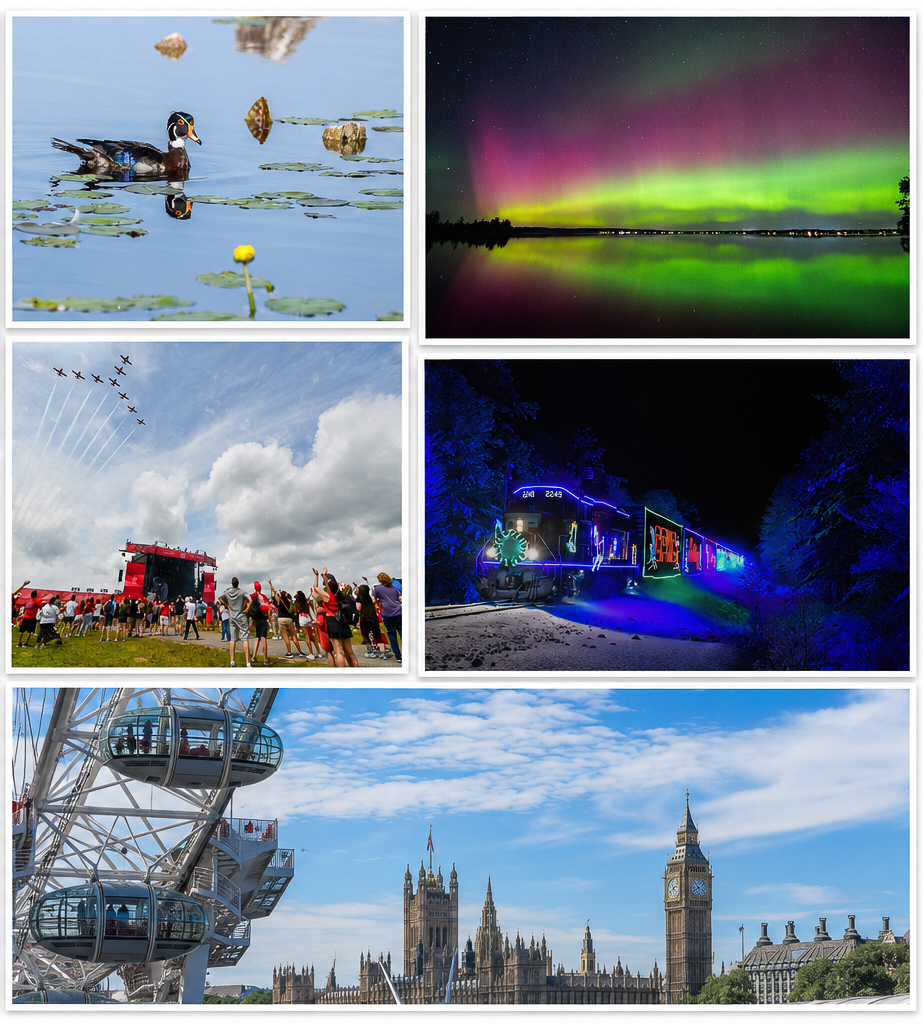 a collage of Connor Earl's photographs
